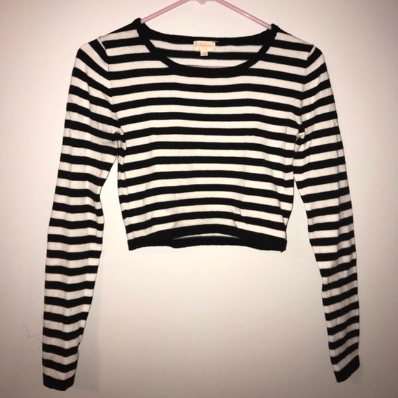 black and white striped top forever 21